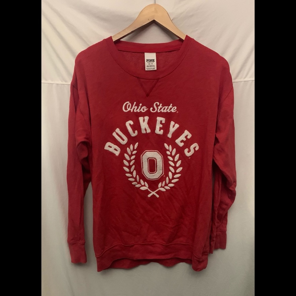 Victoria's Secret Ohio State Buckeyes Red Pullover - image 1